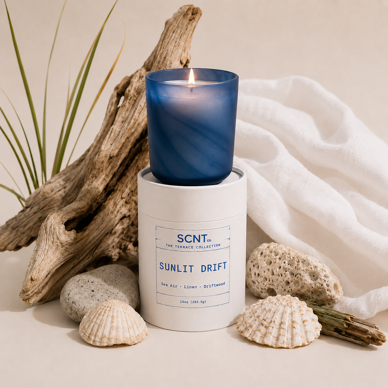 SCNT Co.| Sunlit Drift Candle | The Terrace Collection | 10 oz