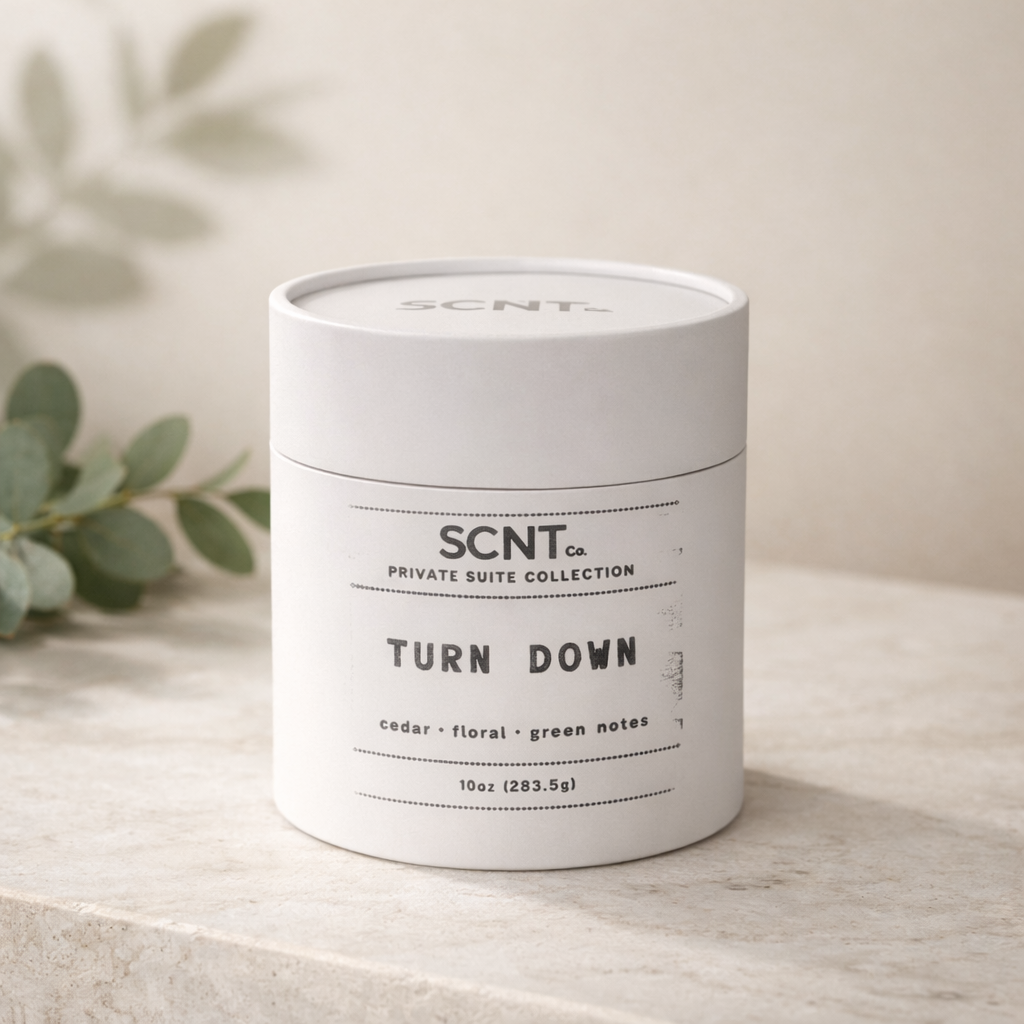 SCNT Co.| Turn Down Candle | Private Suite Collection | 10 oz