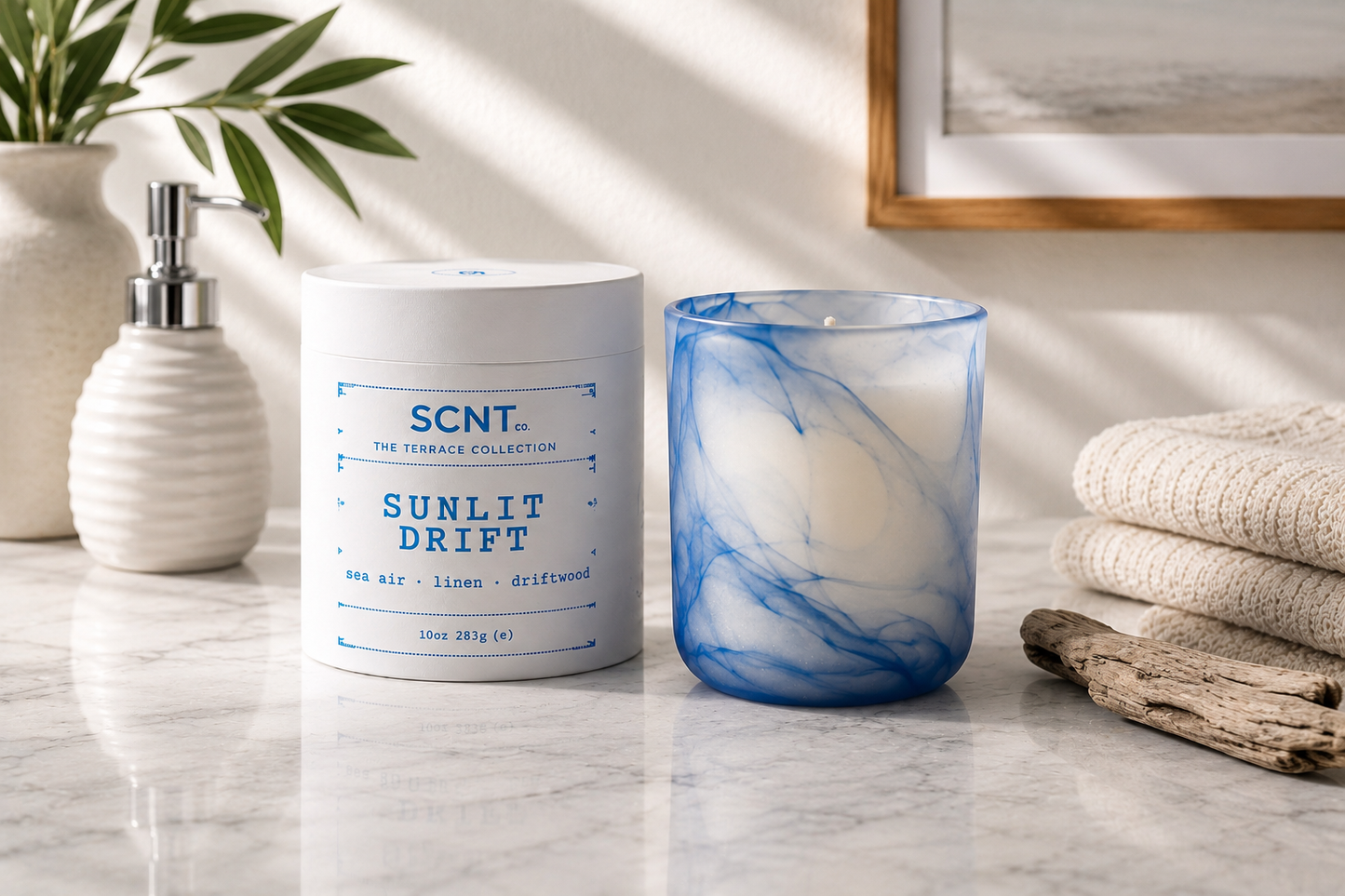 SCNT Co.| Sunlit Drift Candle | The Terrace Collection | 10 oz